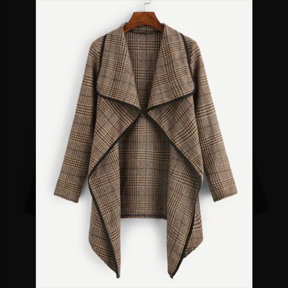 Plaid Waterfall Jacket